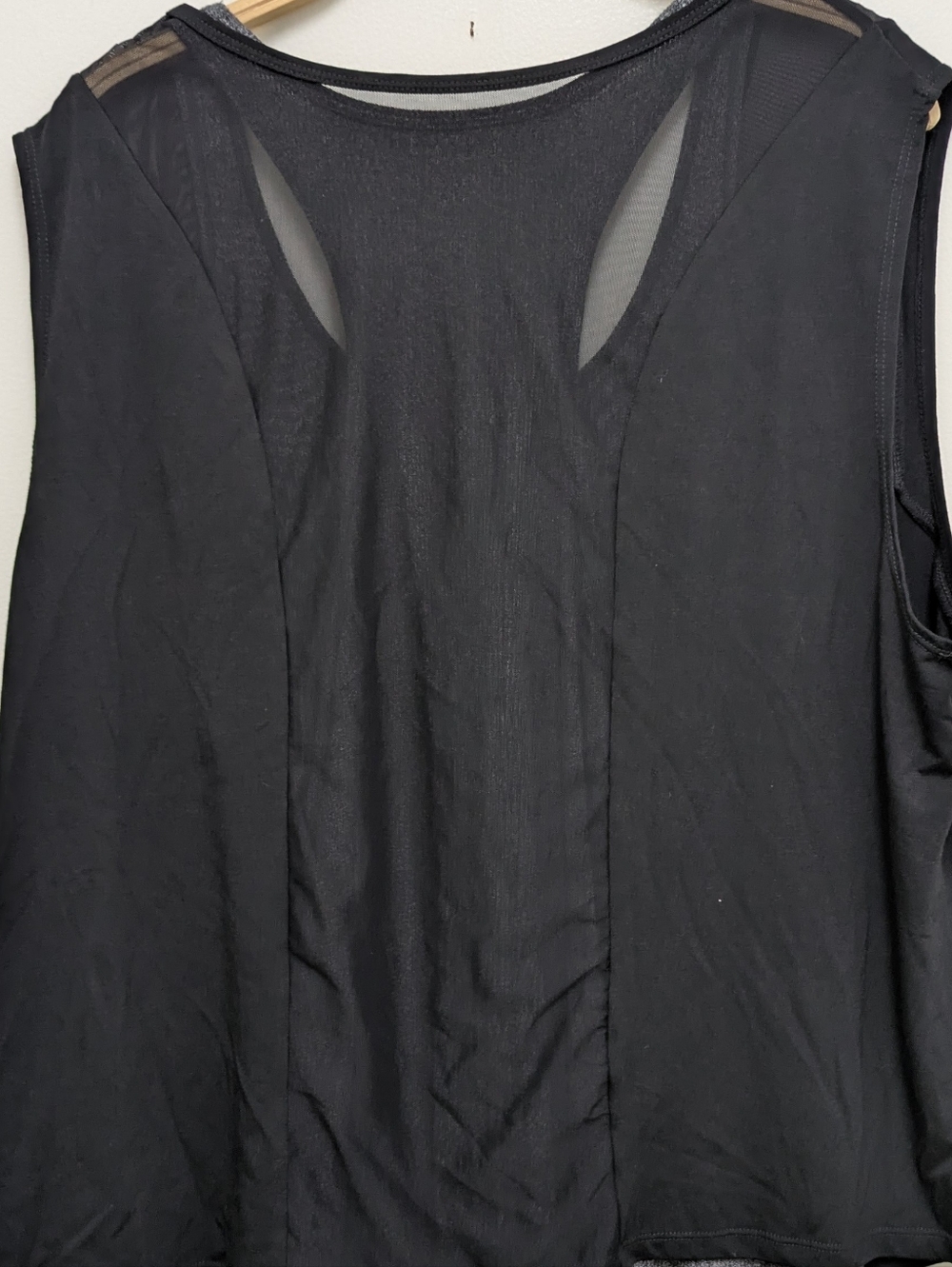 Tangerine Black Grey Layered Athletic Exercise Tank Top XL NWT - Picture 5 of 7